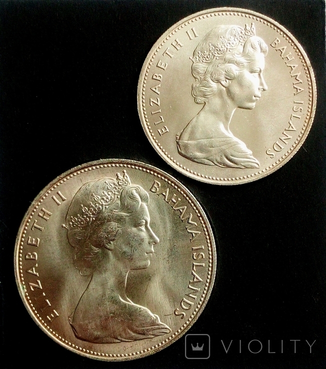Багамы набор монет 1969 года, фото №6