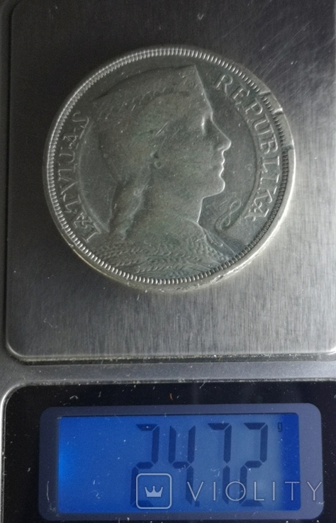 Латвия 5 латов 1929 серебро, фото №10