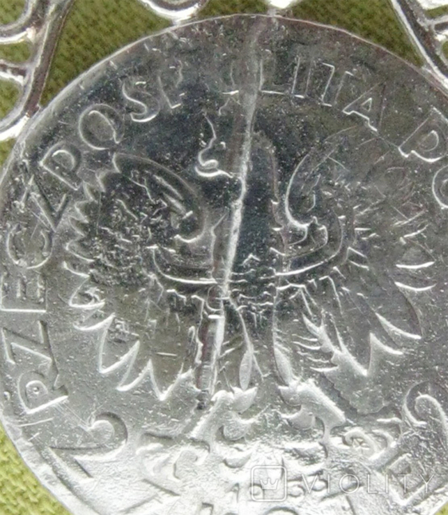 Новодел дукача из села Карапыши, серебро, 2 злотых 1933 года., фото №5