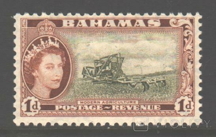 Брит. колонии. 1954. Багамы, 1 п. *.