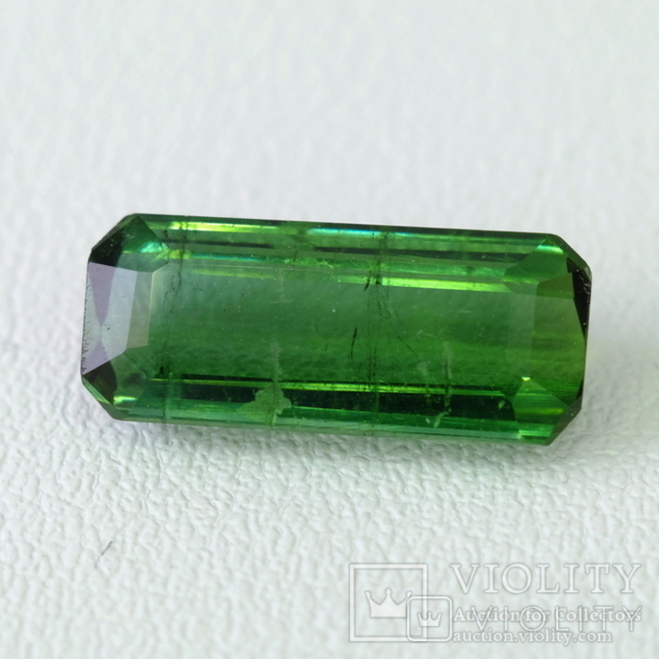 Flawless Tourmaline Verdelite VS 2.3155 carats 11.89x5x3.45mm Nigeria, photo number 4