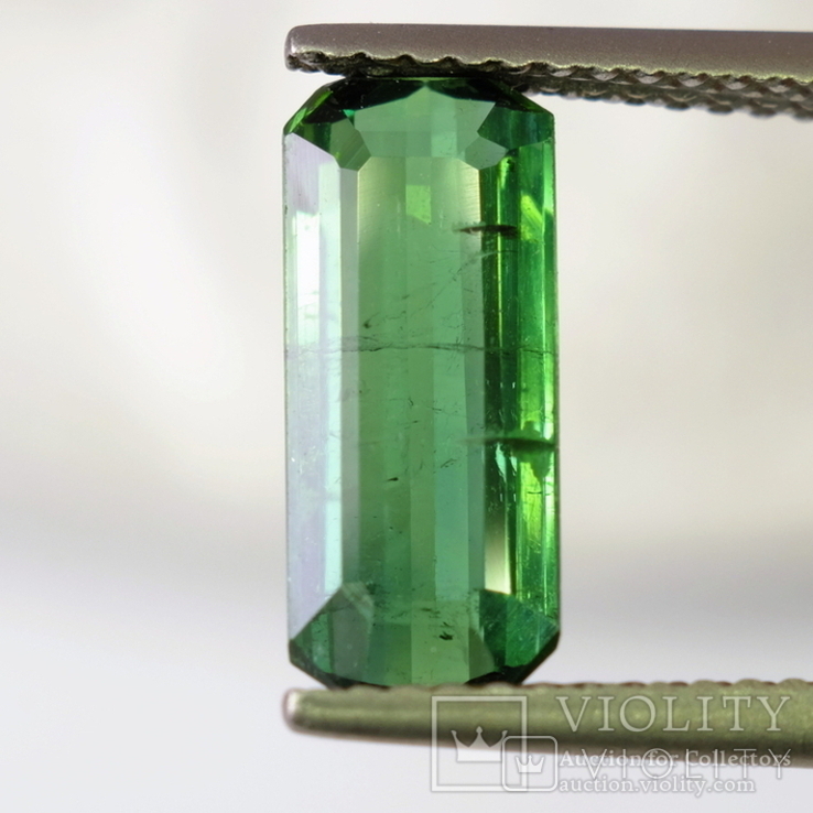 Flawless Tourmaline Verdelite VS 2.3155 carats 11.89x5x3.45mm Nigeria, photo number 2