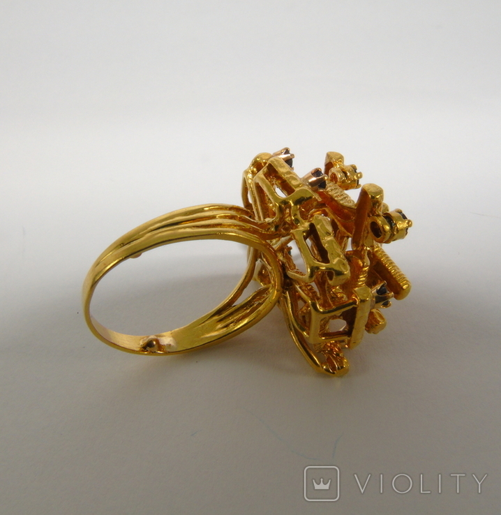 Золотое кольцо 750 проба, Италия, фото №13
