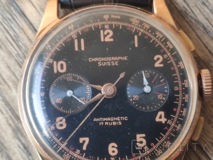 Часы Chronographe Suisse Швейцария,золото, фото №12