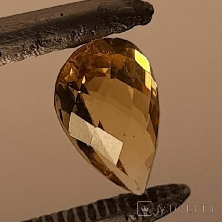 Натуральний цитрин золотистий ТОП колір 1.6090 ct 10x6x5мм VS Бразилія, фото №10