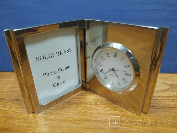 Настільний годинник з фоторамкою, фото №4