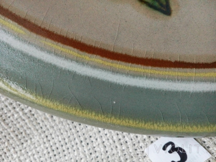 Тарелка настенная ЛКСФ № 3, диаметр 36 см, фото №5
