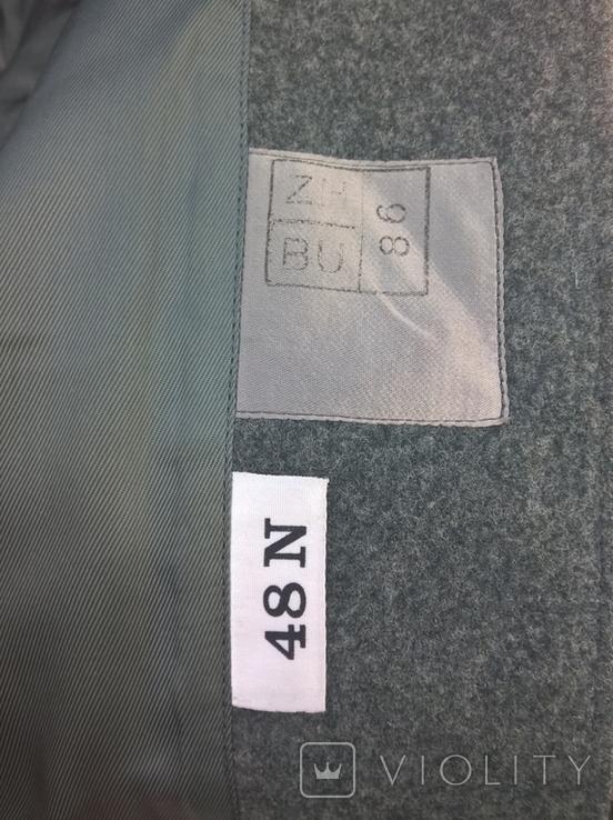 Китель - мундир - пиджак Швейцария армейский , шерсть - сукно,48 размер,1986г/в., фото №4