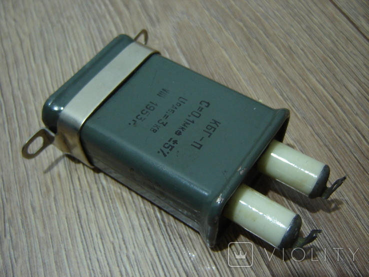 Конденсатор КБГ-П 0.1мкф 3кВ 1953г., фото №7