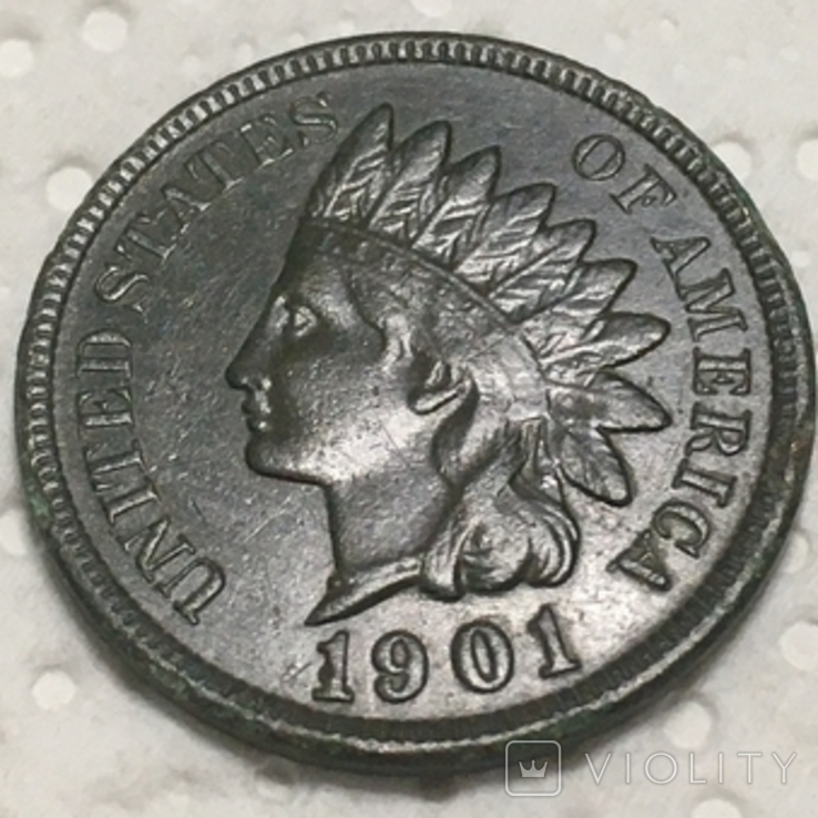 1 цент 1901 года