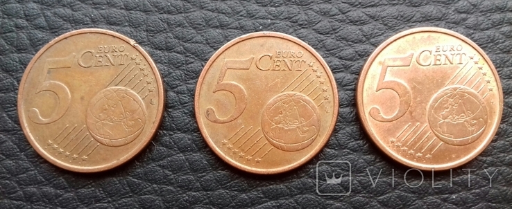 16 монет 5 евроцентов, фото №2