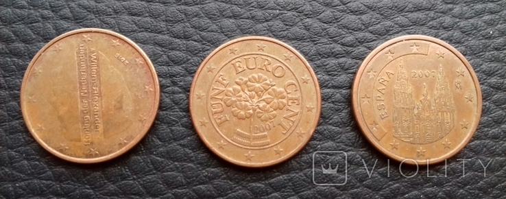 16 монет 5 евроцентов, фото №7