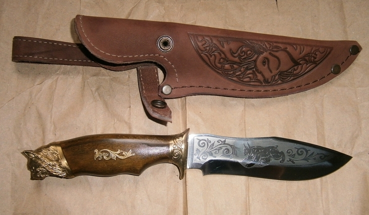 Новый охотничий нож "Рысь" (Ручная работа), фото №3
