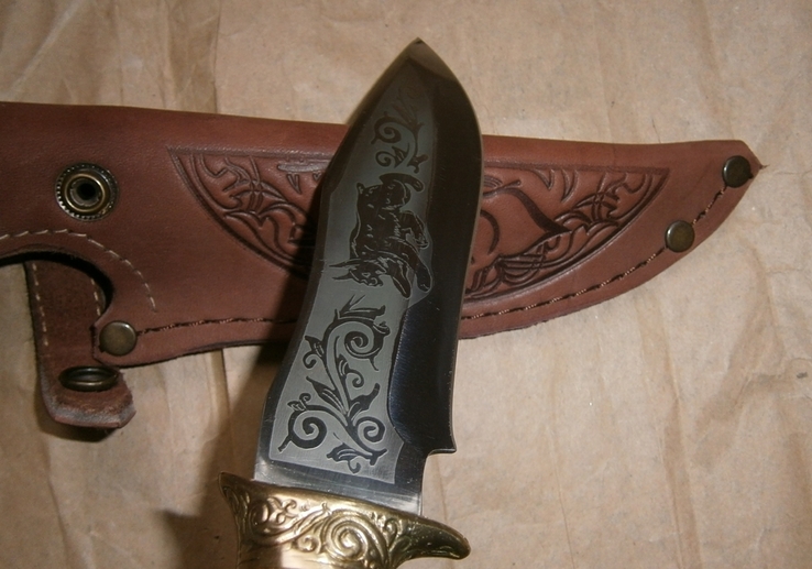 Новый охотничий нож "Рысь" (Ручная работа), фото №10