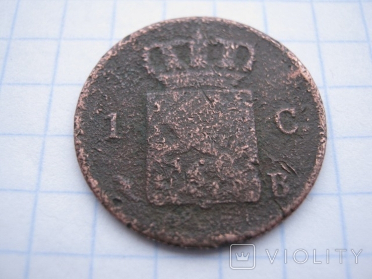 1 цент 1827 рік Нідерланди., фото №8