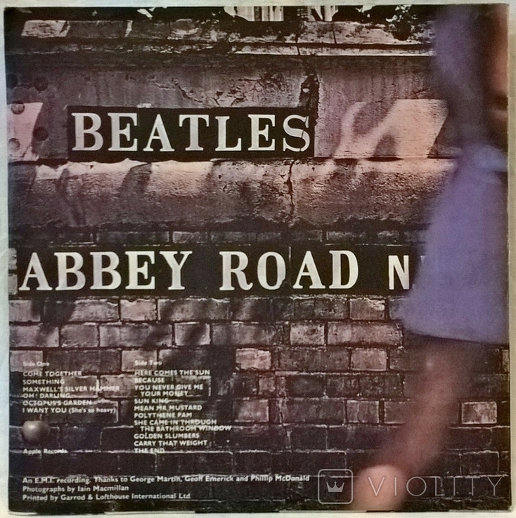 The Beatles / Битлз - Abbey Road - 1969. (LP). 12. Vinyl. Пластинка. BRS. Ташкент, фото №3