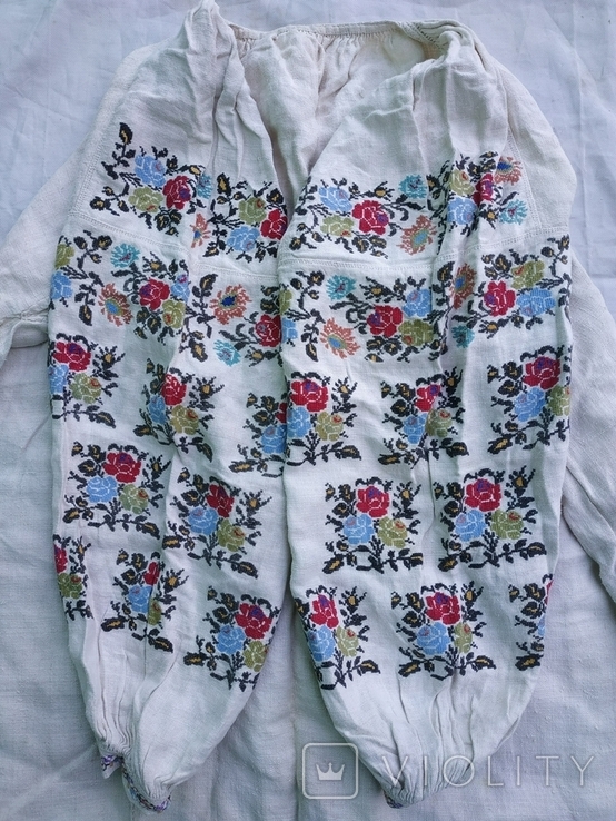 Сорочка Миргородська вишиванка старовинна конопляна полотняна рубаха старинная женская.