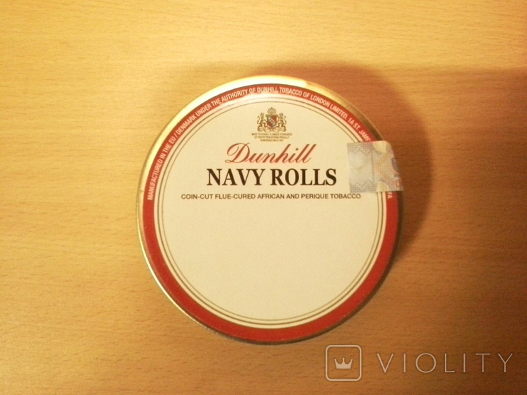 Банка от трубочного табака Dunhill De Luxe Navy Rolls,2017г, 50г., фото №2