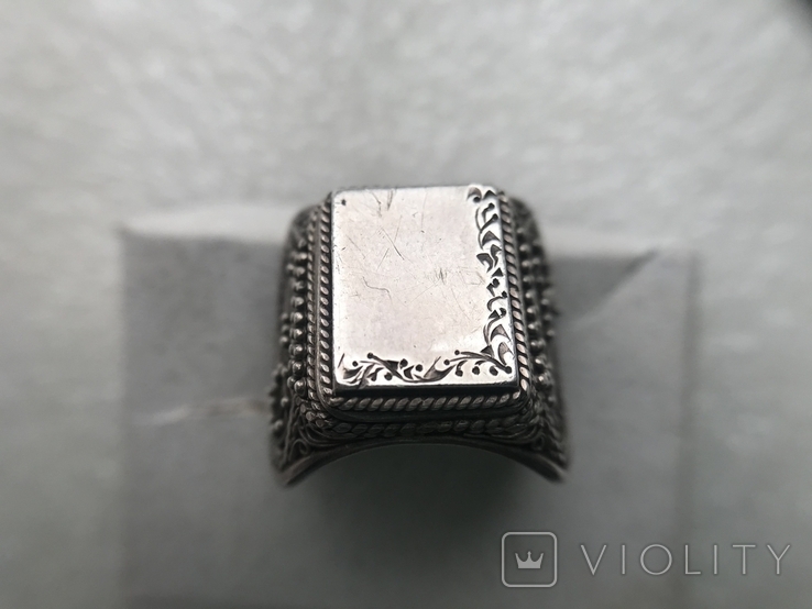 Кольцо перстень серебро скань, фото №10
