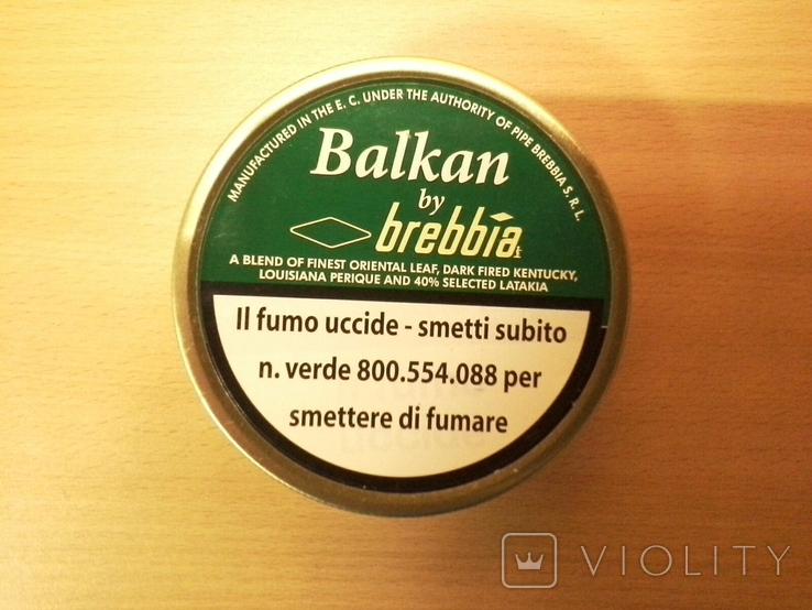 Банка от трубочного табака Balkan by brebbia N10, 50г.