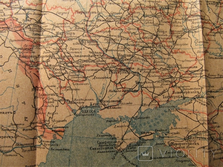 Карта Европейской России 1912 г., фото №6