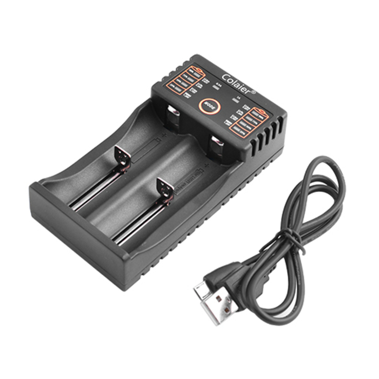 Зарядное устройство C20, универсальное, 2x14500/16340/18650/26650, USB; функция Powerbank