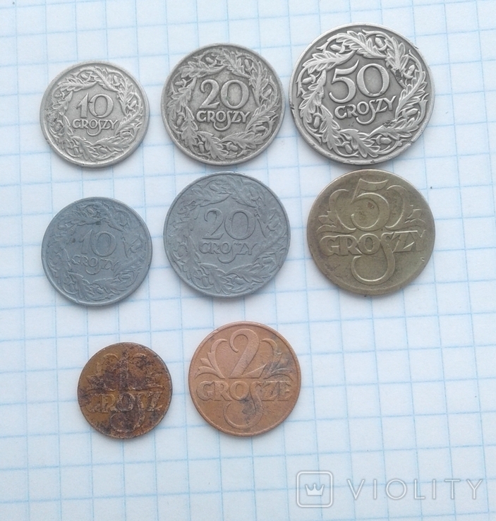 Польша все монеты регулярного чекана 1923 года