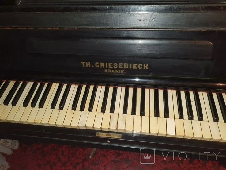 Фортепиано АнтикварноеTh.GRIESEDIECK 1890г после реставрации рабочее состояние, фото №4