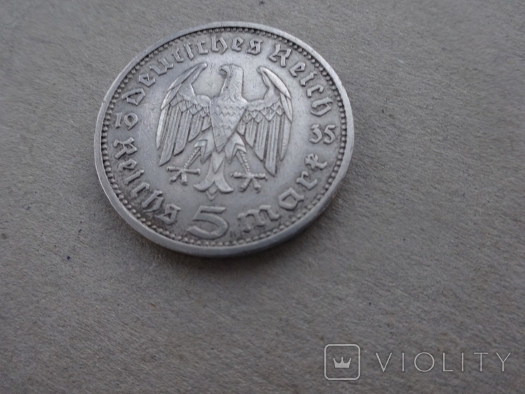 Монети Німеччина,Третій Рейх: 5 Рейхсмарок1935р.+2 Рейхсмарки1937р., фото №8