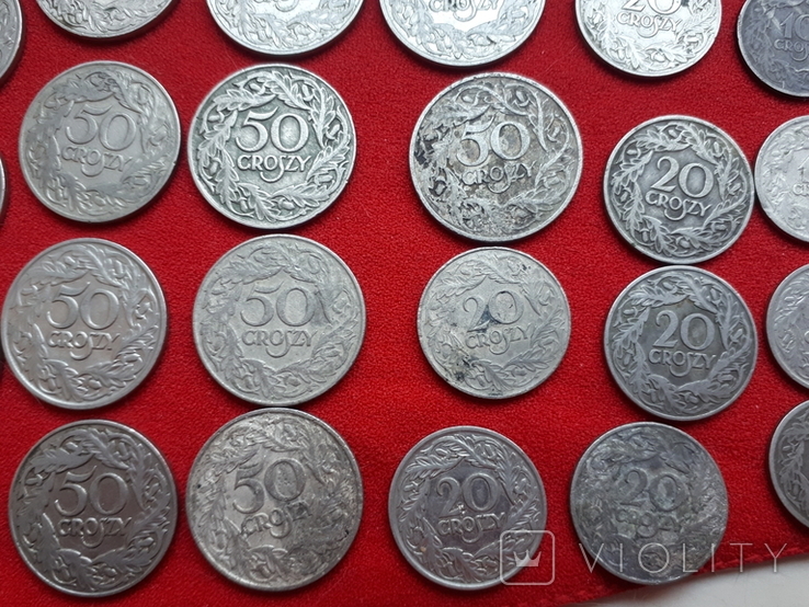 Старые монеты Польши 33 штуки 1923 года, фото №5