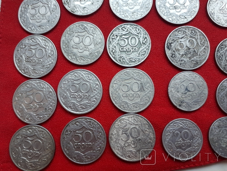 Старые монеты Польши 33 штуки 1923 года, фото №6