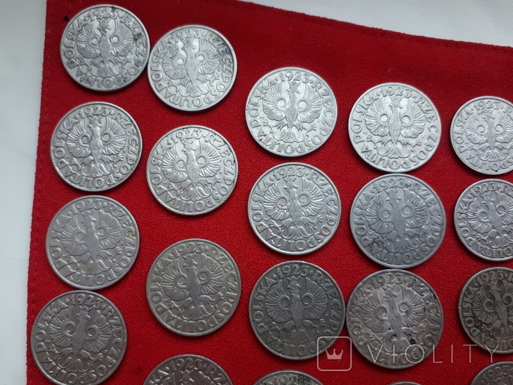 Старые монеты Польши 33 штуки 1923 года, фото №12