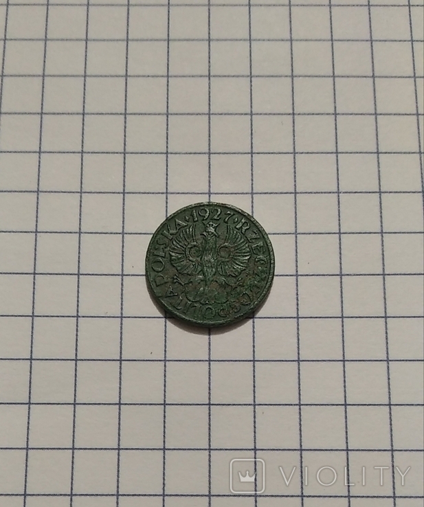 1 грош 1927р, фото №3