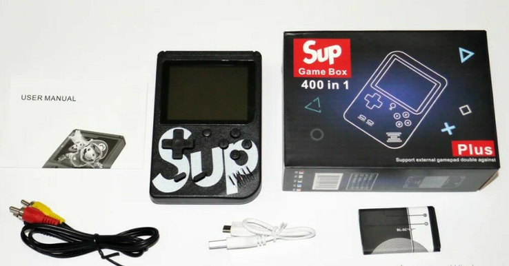 Портативная ретро консоль Retro Gamebox Sup 400 in 1, numer zdjęcia 3