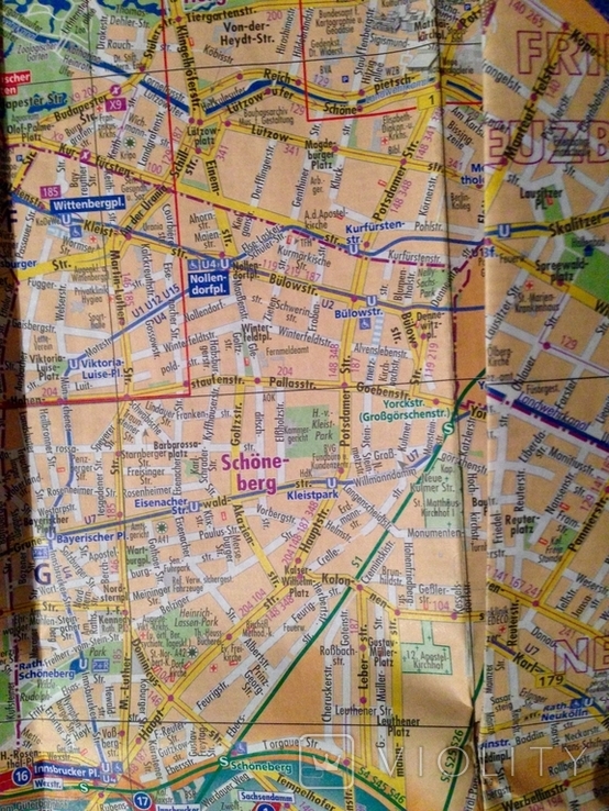 Карта путеводитель Берлина с метро на немецком оригинал из Германии, фото №6