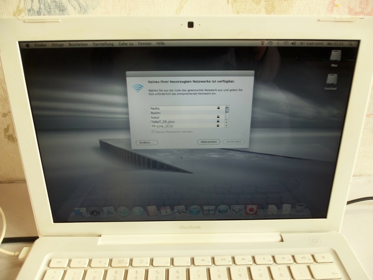 Ноутбук MacBook A1181 Apple з Німеччини, photo number 3
