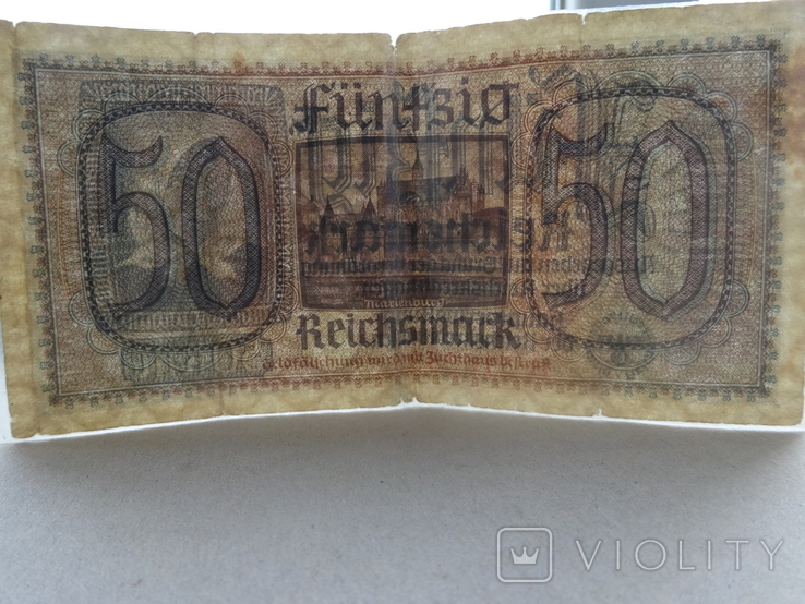 Бони Третій рейх для окупованих територій: 5Reichsmark; 20Reichsmark; 50Reichsmark., фото №10