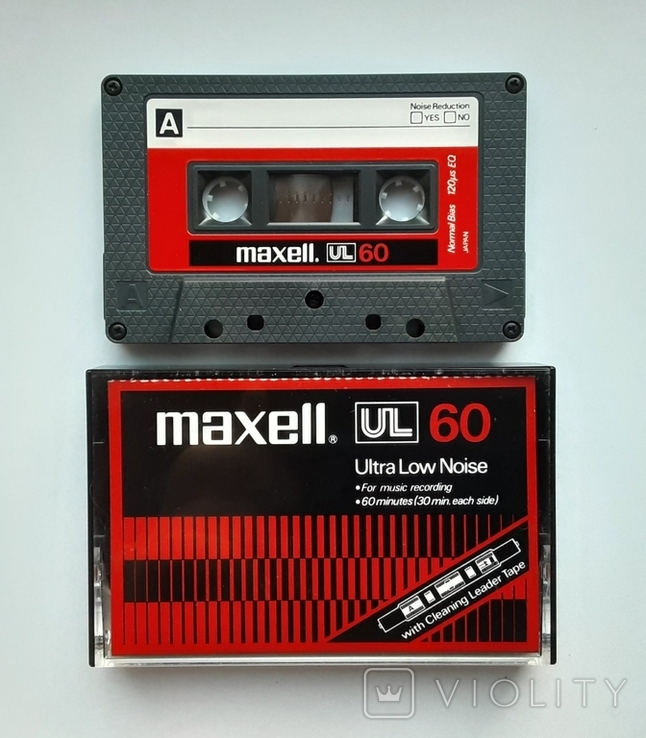 Аудиокассета Maxell UL 60 (1978 Jap)