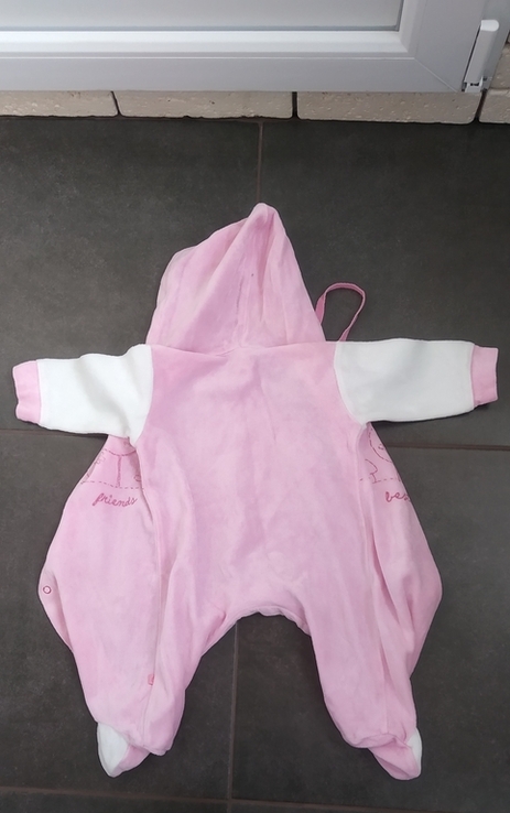 Комбинезон-Человечек для новорожденных розовый размер 56-62, фото №11