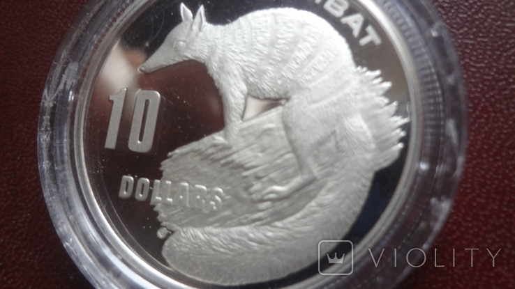 10 долларов 1995 Австралия Нумбат серебро (8.4.11)~, фото №3