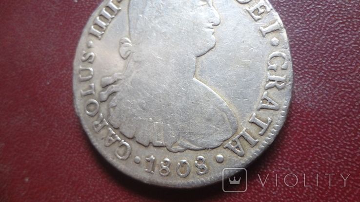 8 реалов 1808 Перу серебро (8.4.14)~, фото №4