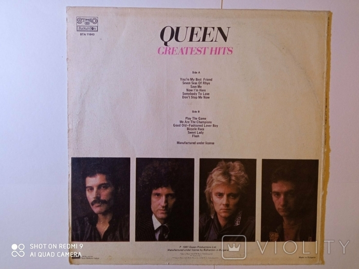 Пластинка " Queen Greatest Hits ", фото №4