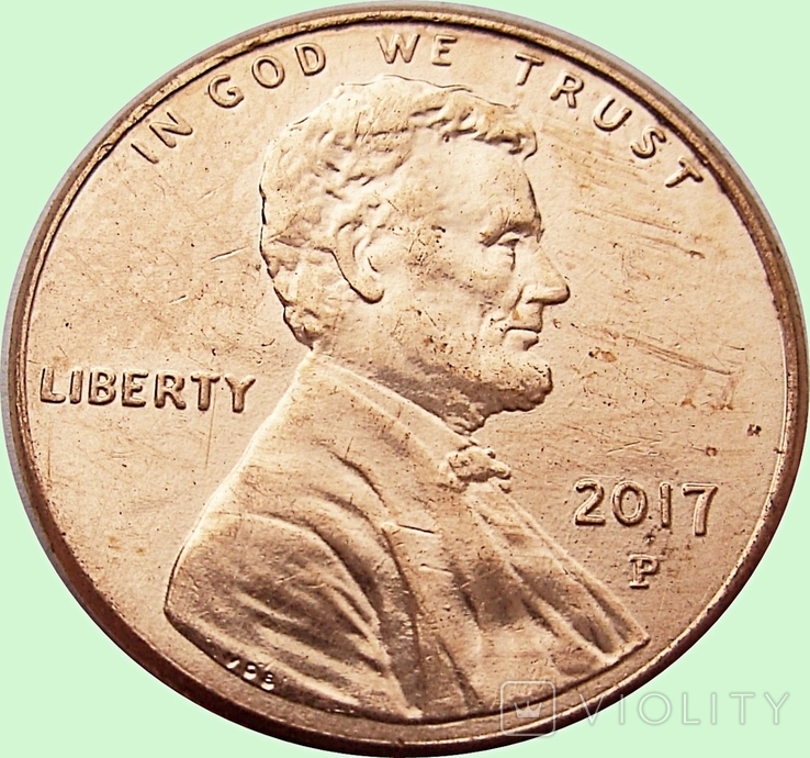 118.US 4 coins 1 cent, 1979-2017 Lincoln Cent, photo number 8