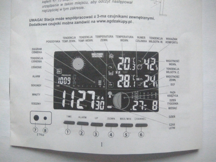 Elektroniczny zegar pogodowy, numer zdjęcia 6