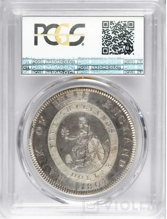 Доллар 1804 года Георг ІІІ (в слабе PCGS), фото №4