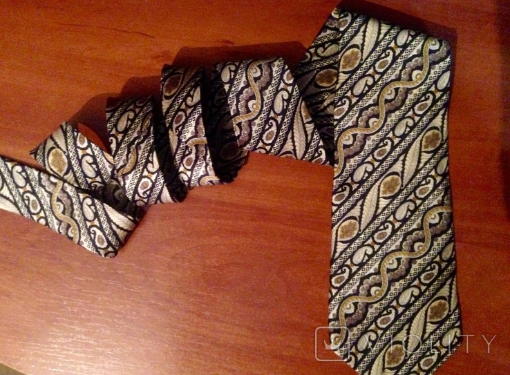 Вінтажна краватка зі зміїної шкіри / пітон, фото №5