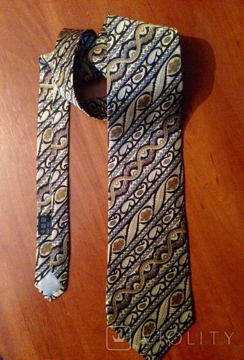 Вінтажна краватка зі зміїної шкіри / пітон, фото №7