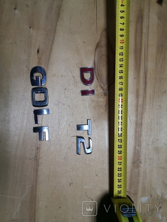 Шильдики буквы надпись GOLF автомобильные, фото №5