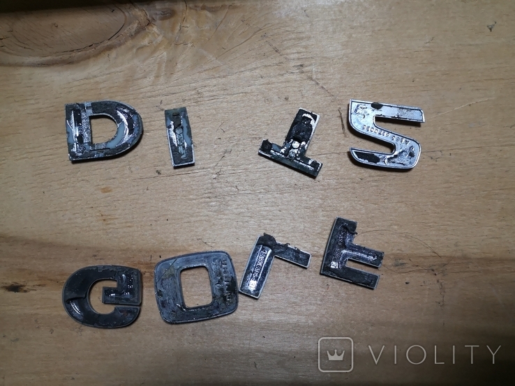 Шильдики буквы надпись GOLF автомобильные, фото №12