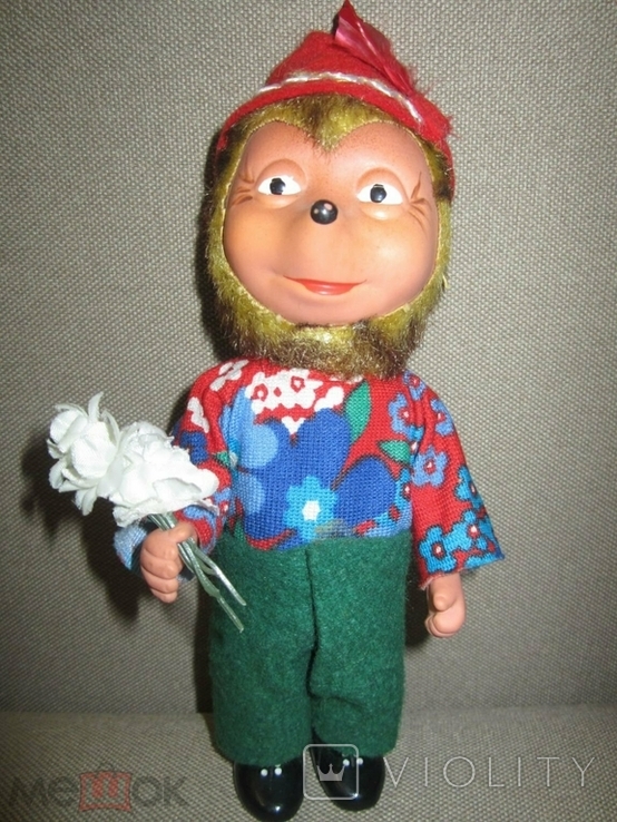 Вінтажна лялька-їжачок Мекка Меккі 22см НДР, фото №7
